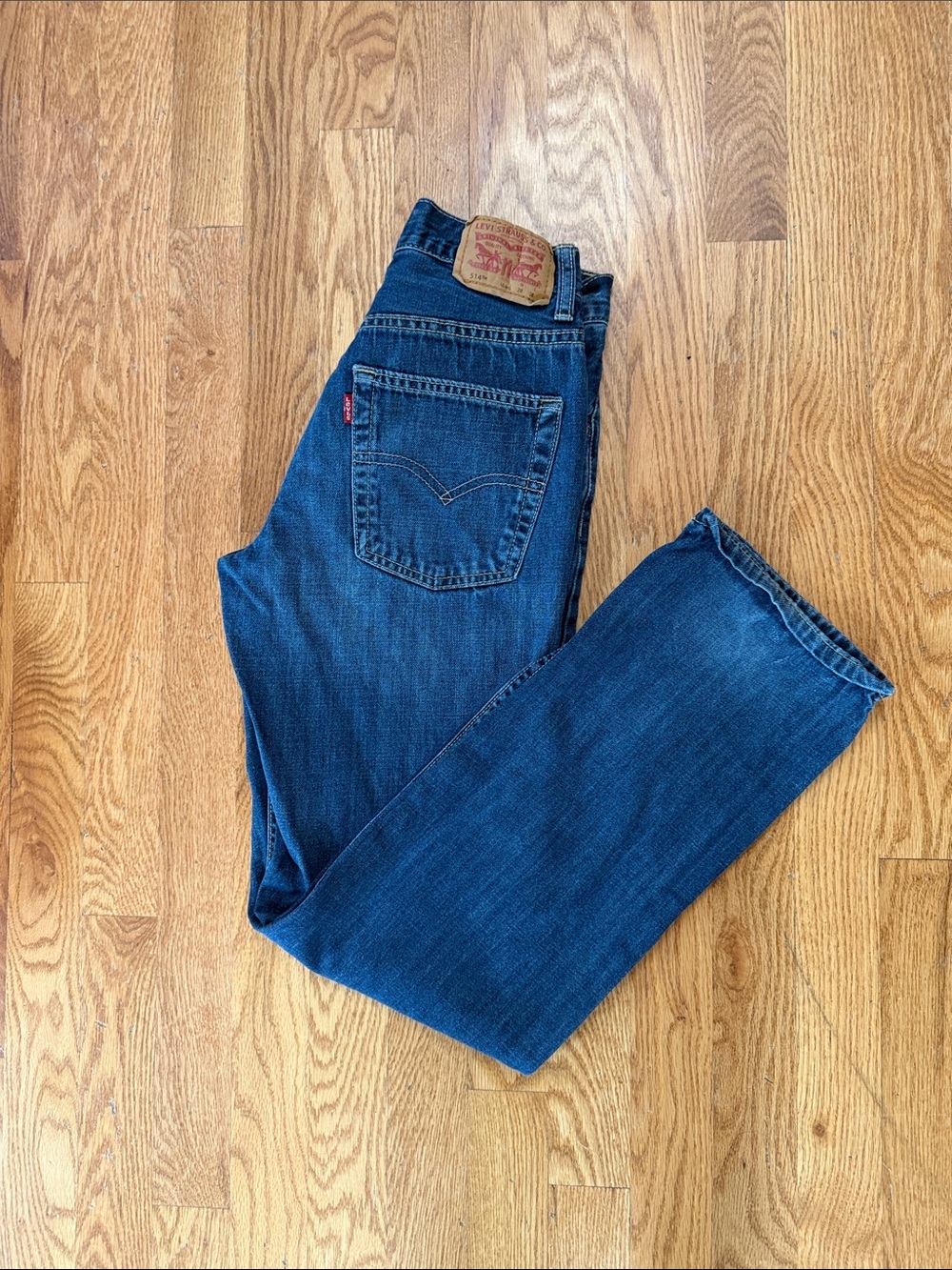 Levi's Blue Straight-Leg Jeans Youth 16 Regular 28” x 28”